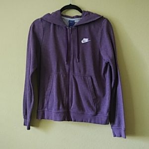 Womens Nike Lounge Zip-up Hoodie Purple Small